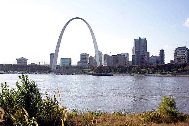 istock Skyline of St Louis by a river 157288614
