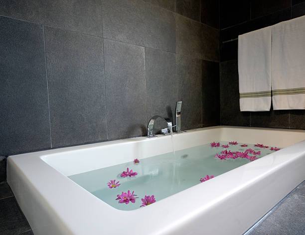 Luxury clawfoot bathtub.