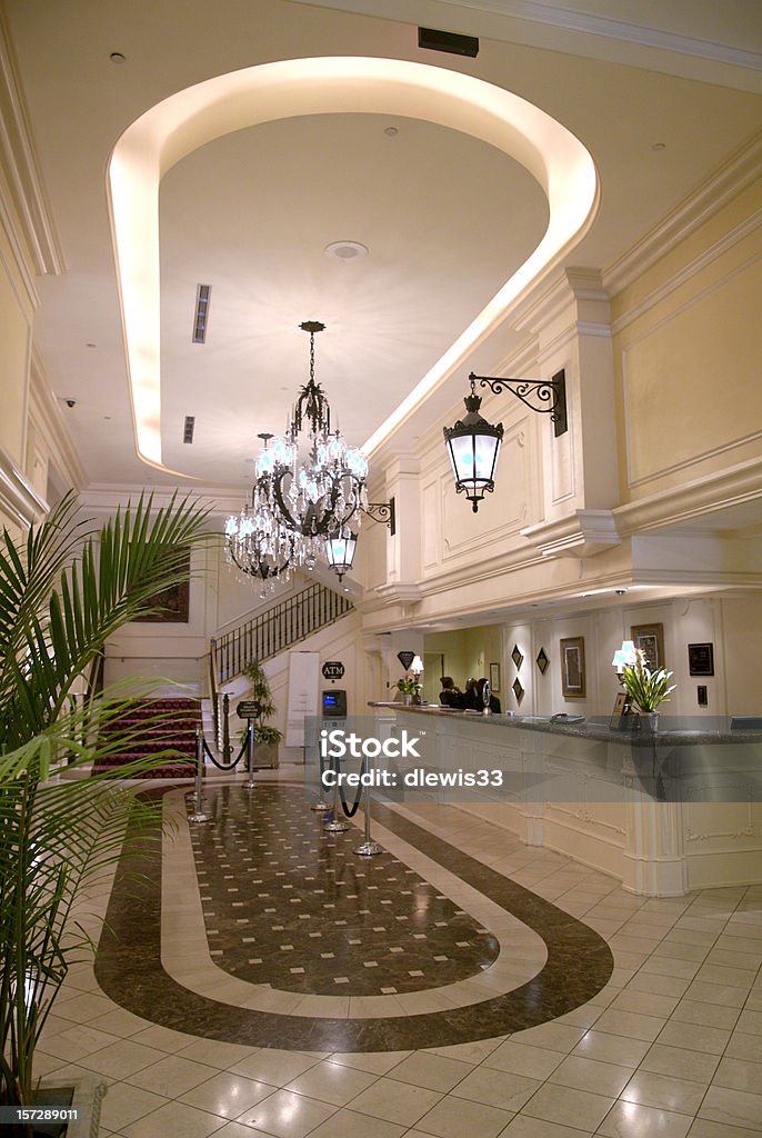 Lobby hotelowe - Zbiór zdjęć royalty-free (Hotel)
