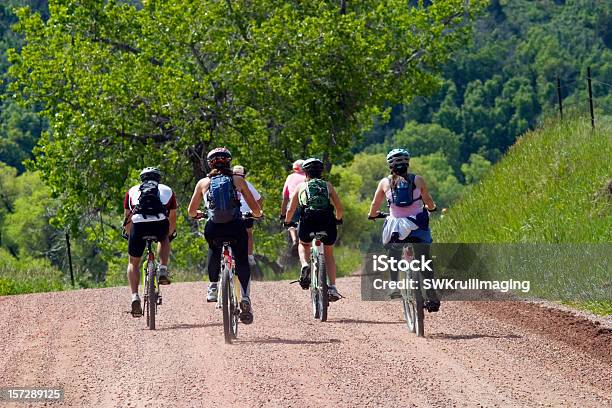 산 Riders 산악 자전거-자전거 타기에 대한 스톡 사진 및 기타 이미지 - 산악 자전거-자전거 타기, 단체, 콜로라도