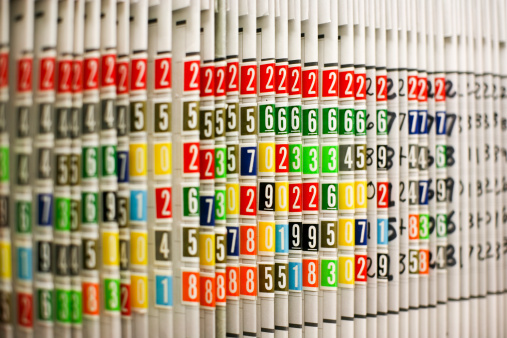color coded and numbered filing system. Additional photo HERE.