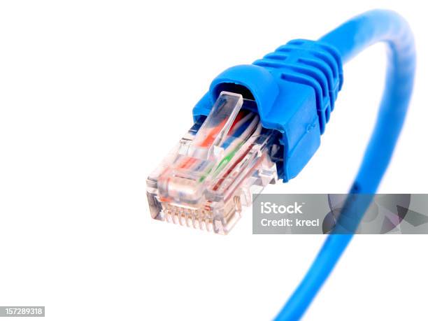 Rj45 - Fotografias de stock e mais imagens de Cabo - Cabo, Ficha de Ligação de Rede, Fundo Branco