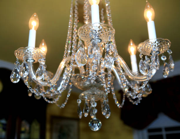 istock Crystal Chandelier Formal Dining Room 157289341