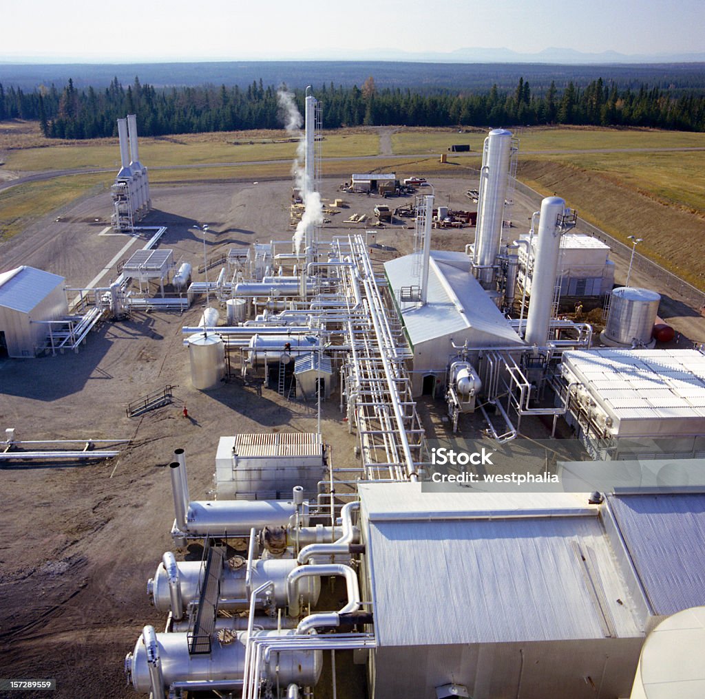 Gas Plant mirando hacia abajo - Foto de stock de Aluminio libre de derechos