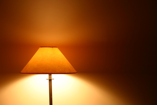 lamp, very warm colors