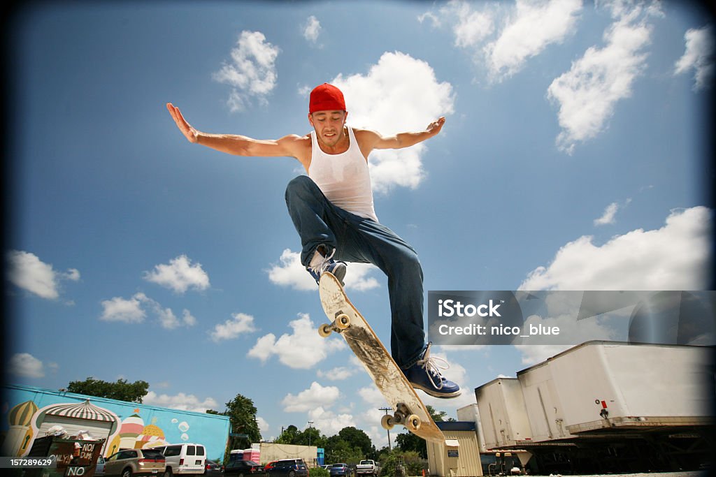 Skateboarder - 로열티 프리 공중 스톡 사진