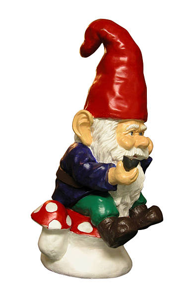 Gnome w/ path stock photo