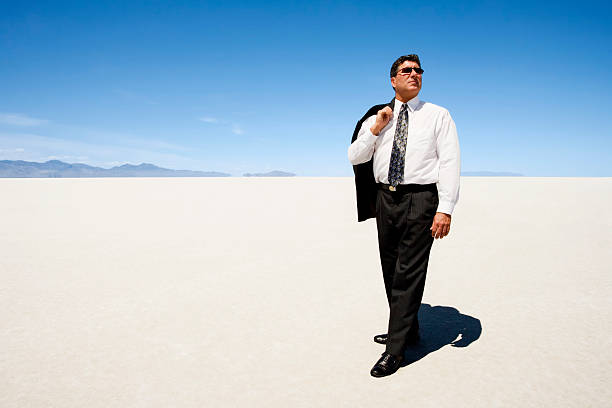 istock Businessman in a Barren Wasteland 157290080