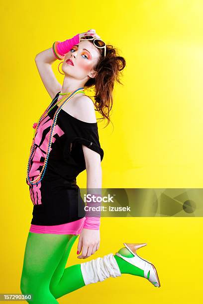80s Disco Chick Stock Photo - Download Image Now - 1980-1989, Cut Out, Confidence