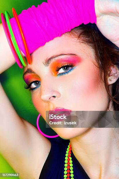 80s Disco Chick Stock Photo - Download Image Now - 1980-1989, Make-Up, 80-89 Years