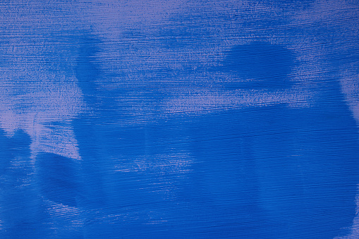 Grunge Brush Strokes of Blue Paint