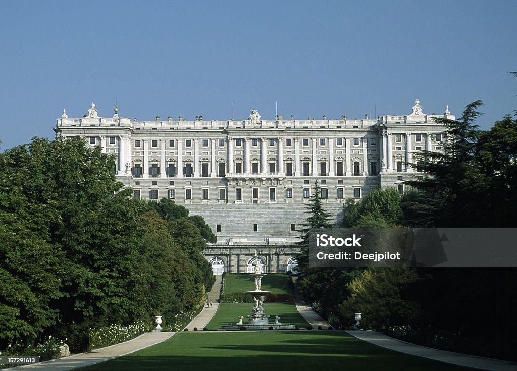왕궁 Madrid Spain - 로열티 프리 궁전 스톡 사진