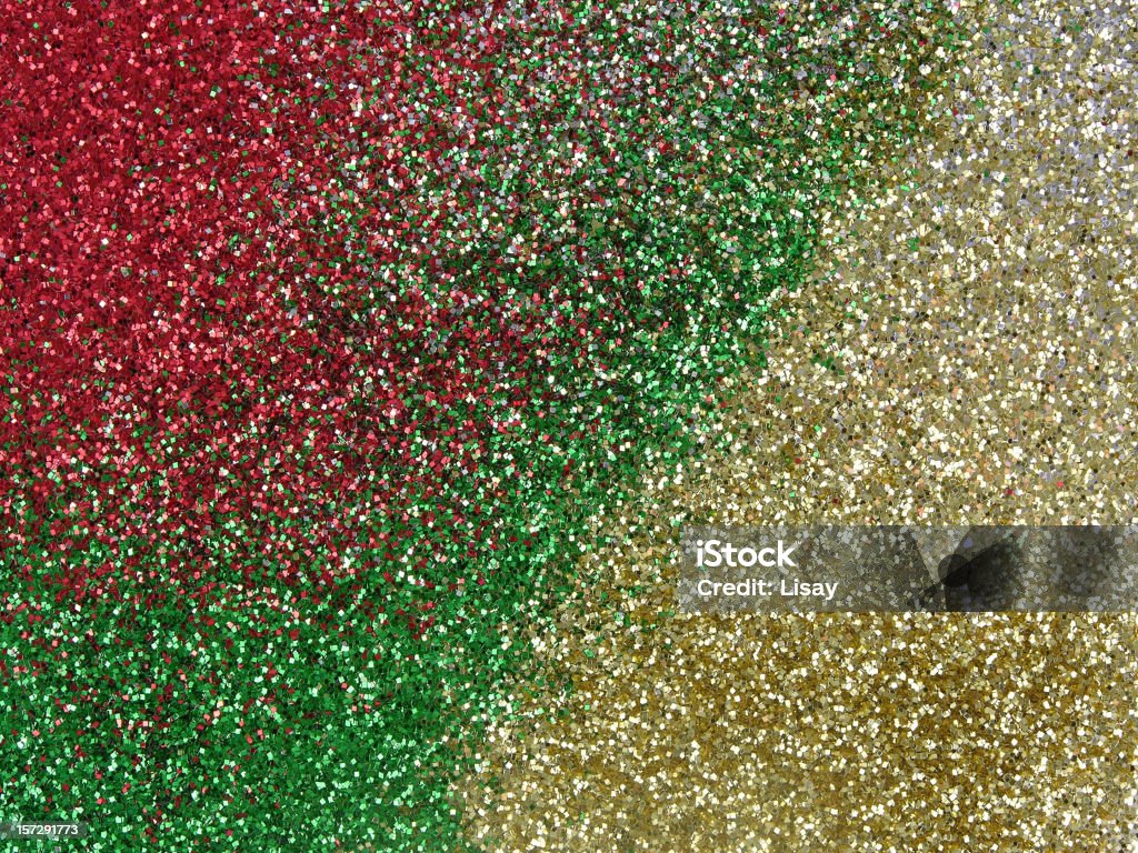 Rosso, verde e oro glitter - Foto stock royalty-free di Colore verde