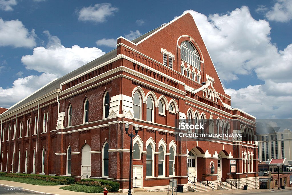 The Ryman Auditorium The Ryman Auditorium. This stock image has a horizontal composition.  Grand Ole Opry Stock Photo
