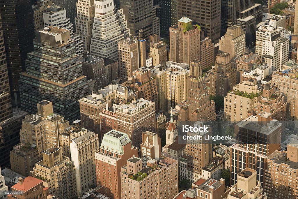 New York from the Empire State  Aerial View Stock Photo