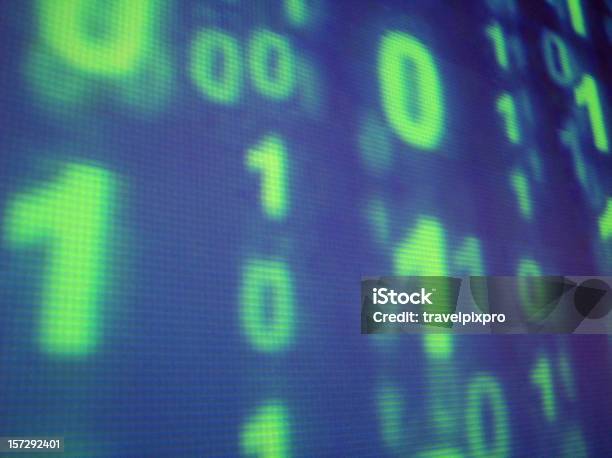 Binary Numbers Abstract Stock Photo - Download Image Now - Backgrounds, Computer Language, Network Security