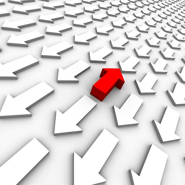 istock One arrow agaist all 157292426