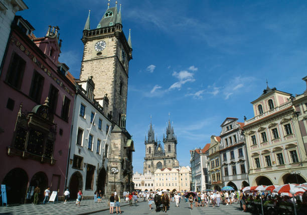istock City life in Prague on a sunny day. 157292553