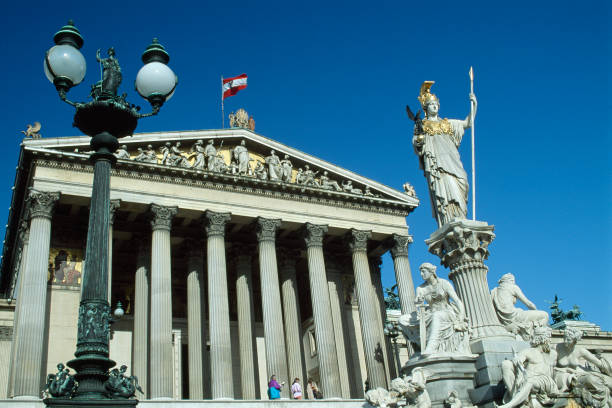 istock Austrian Parliament Building Vienna in Austria 157292554
