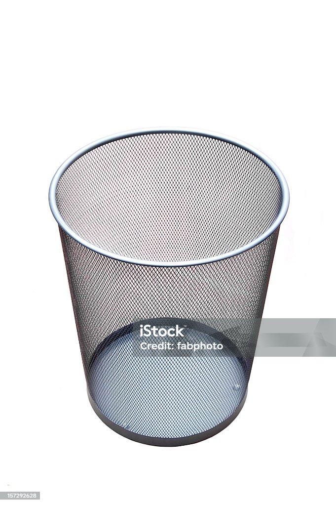 Cesta de lixo para papéis vazios - Foto de stock de Arremessar royalty-free