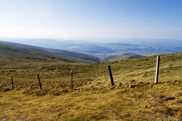 Welsh hillside scenic stock photo