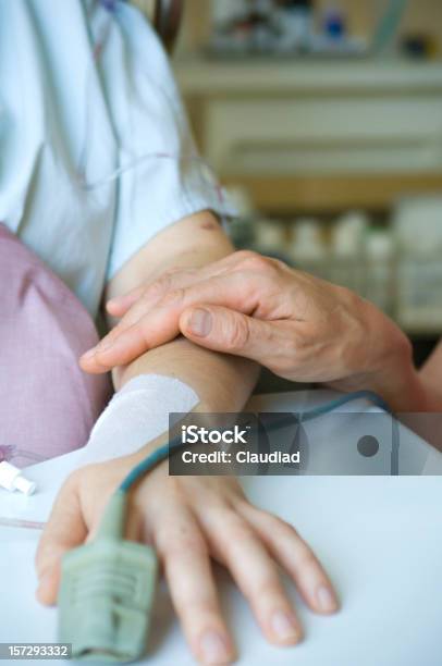 After Surgery Stock Photo - Download Image Now - Adhesive Bandage, Bed - Furniture, Blood Pressure Gauge