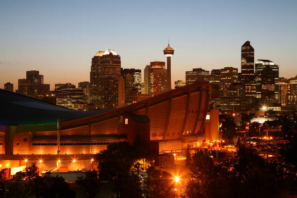 istock Bright Lights Of Calgary Alberta Skyline 157293479