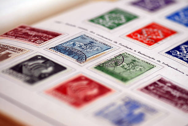istock Antique portuguese stamps 157293515