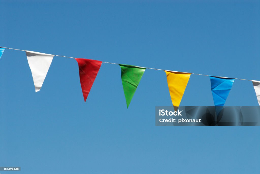 Colorate bandiere - Foto stock royalty-free di Bandiera