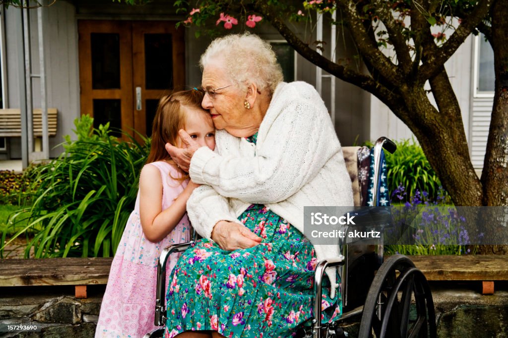 Great Grandmothers 90. Geburtstag party - Lizenzfrei Aktiver Senior Stock-Foto