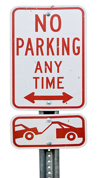 No Parking - Tow Away Zone sign  no parking sign photos stock pictures, royalty-free photos & images
