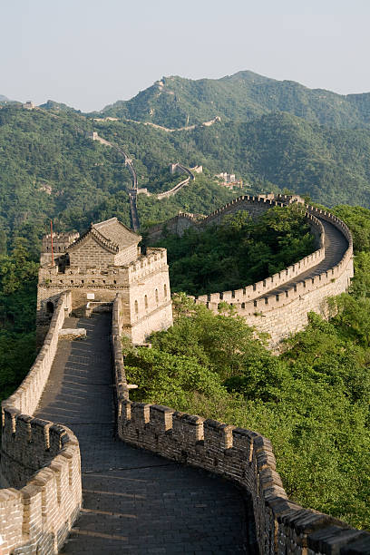 great wall of china - mutianyu stock-fotos und bilder