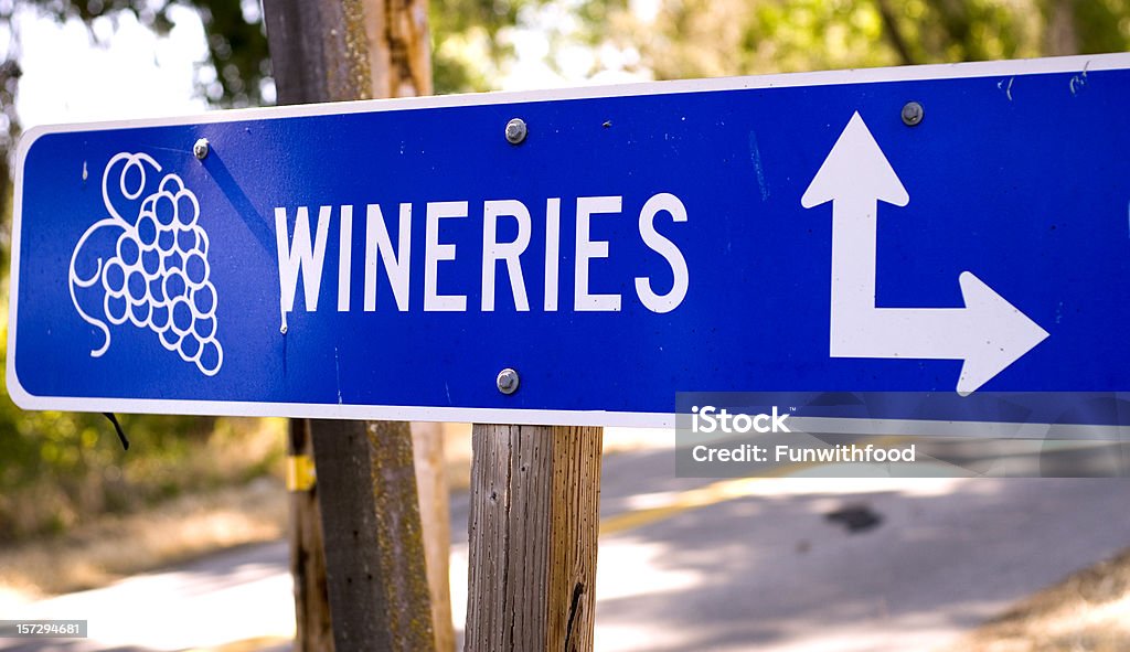 California Weingut Rural Road Schild mit Trauben, Paso Robles - Lizenzfrei Paso Robles Stock-Foto