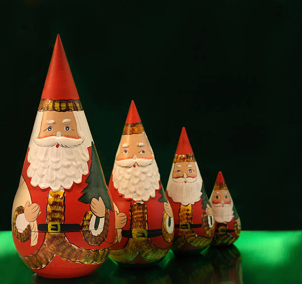 Santa Nesting Dolls stock photo