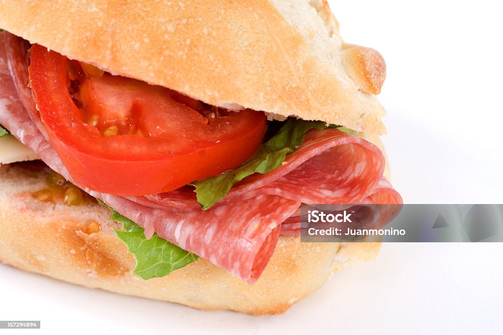 Salami sandwich  Salami Stock Photo