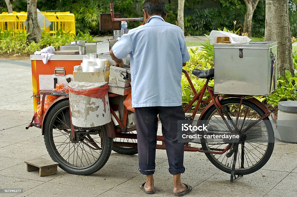 Street Vendor  Market Vendor Stock Photo