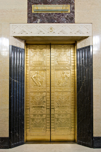 Art Deco style elevator