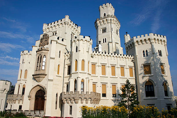 Hluboka Castle  cesky budejovice stock pictures, royalty-free photos & images