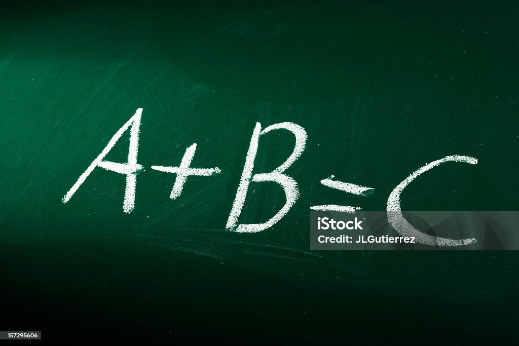 A B = C - Foto de stock de Aprender royalty-free