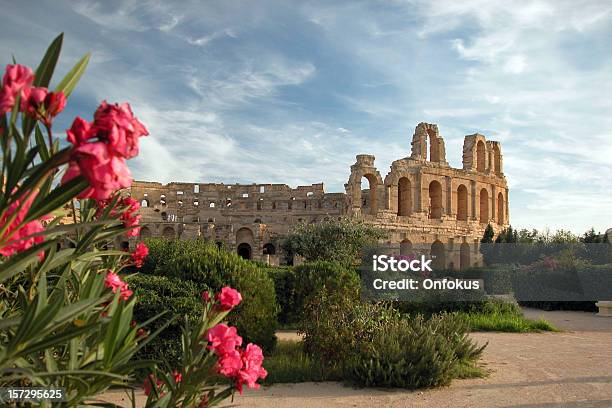 El Djem Coliseum Tunisia - Fotografie stock e altre immagini di Tunisia - Tunisia, El Djem, Anfiteatro