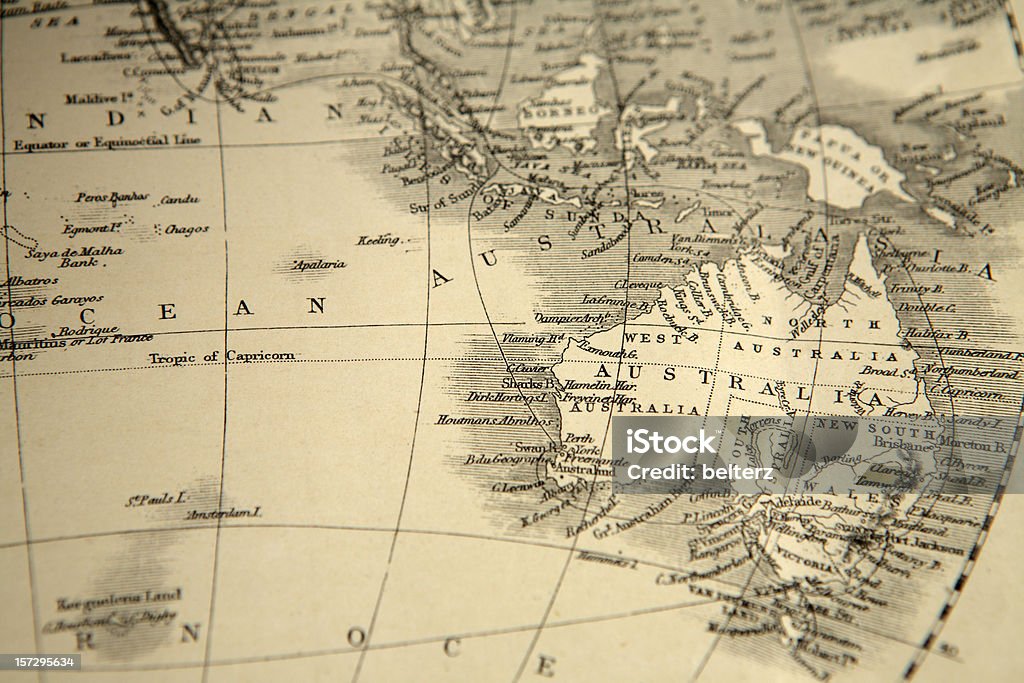 australia map  Map Stock Photo