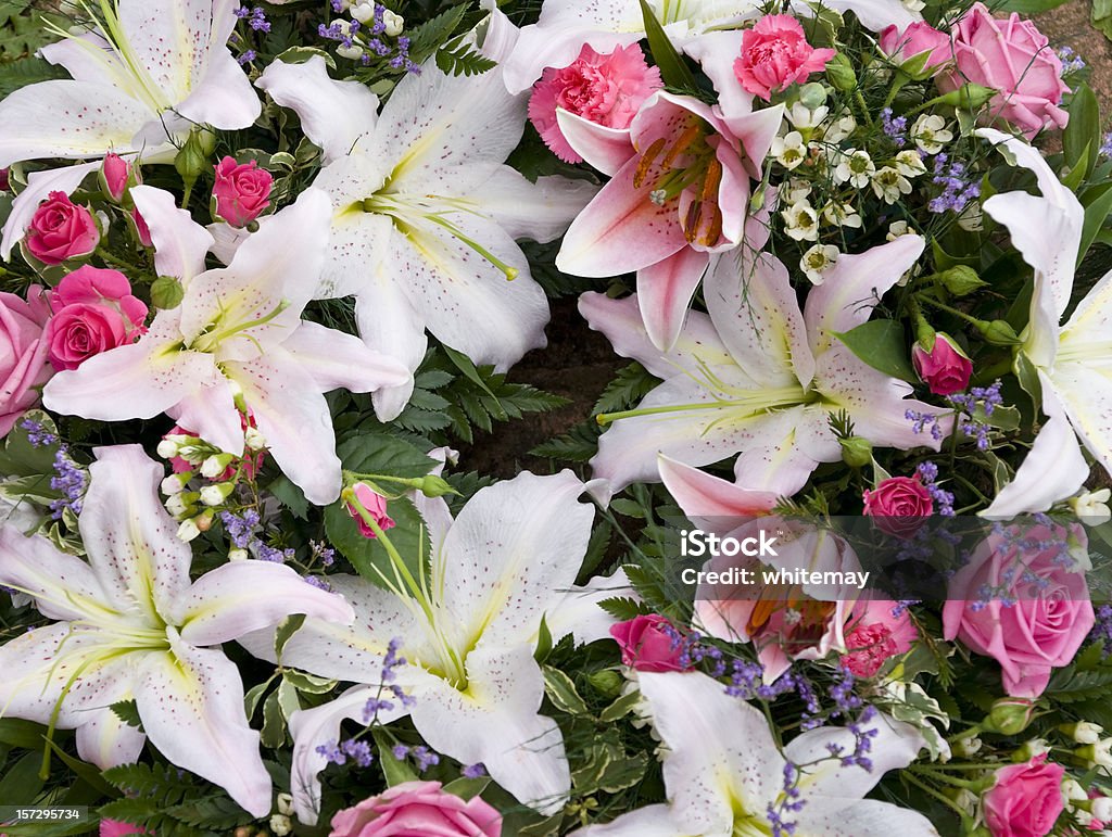 Lily wreath  Bunch of Flowers Stock Photo