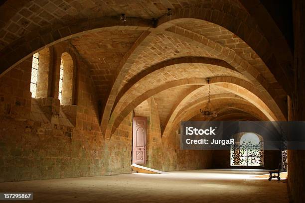 Fontfroide Abbey United Kingdom Stock Photo - Download Image Now - Abbey - Monastery, Narbonne, Indoors