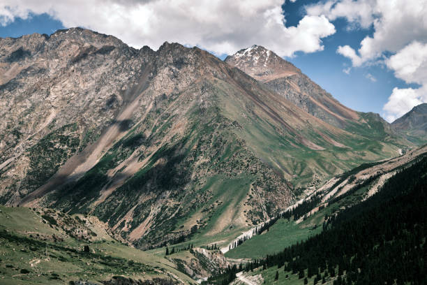 istock High angle view of valley in Tien Shan mountains 1572965780