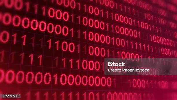 Binary Code 3d Bg With Camera Movement Abstract Binary 0 And 1 Code ...