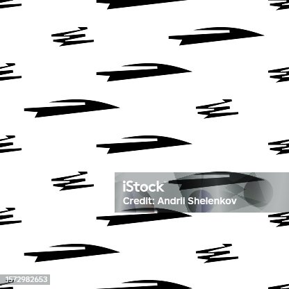 istock Seamless pattern with black pencil brushstrokes 1572982653