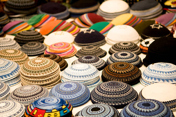 istock Colorful Jewish yarmulke 157300949