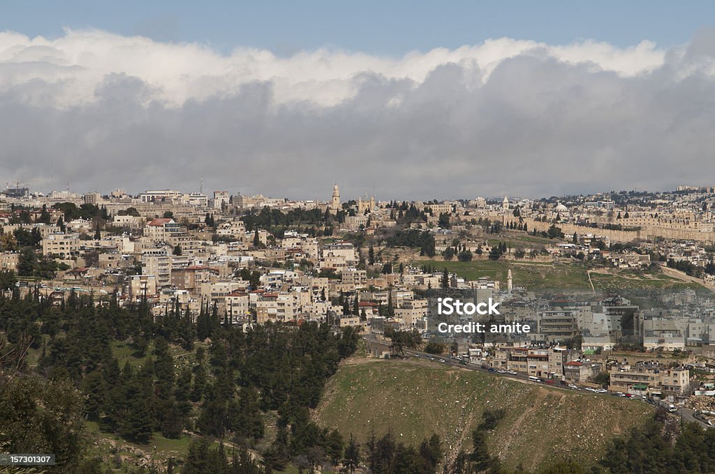 Paesaggio urbano di Gerusalemme - Foto stock royalty-free di Ambientazione esterna