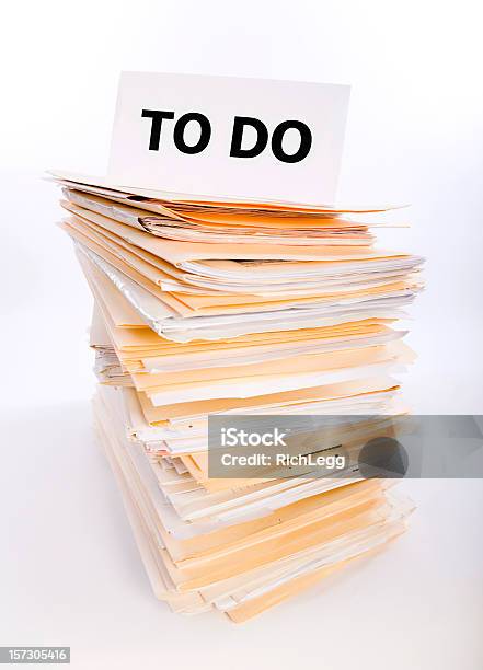 Paperwork Overload Stock Photo - Download Image Now - Excess, To Do List, Color Image