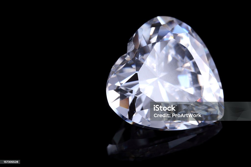 Herzform Diamond - Lizenzfrei Diamant Stock-Foto